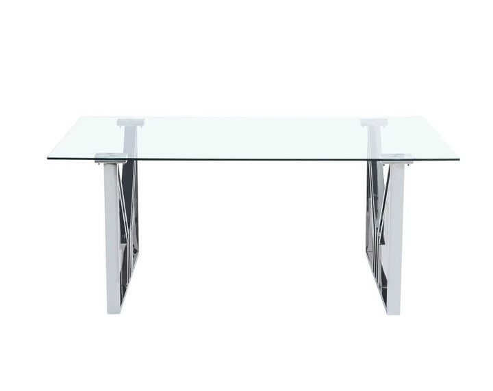 Table à manger IGREC Chrome transparent