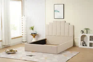 Cadre de lit PIANO velours 160x200 cm