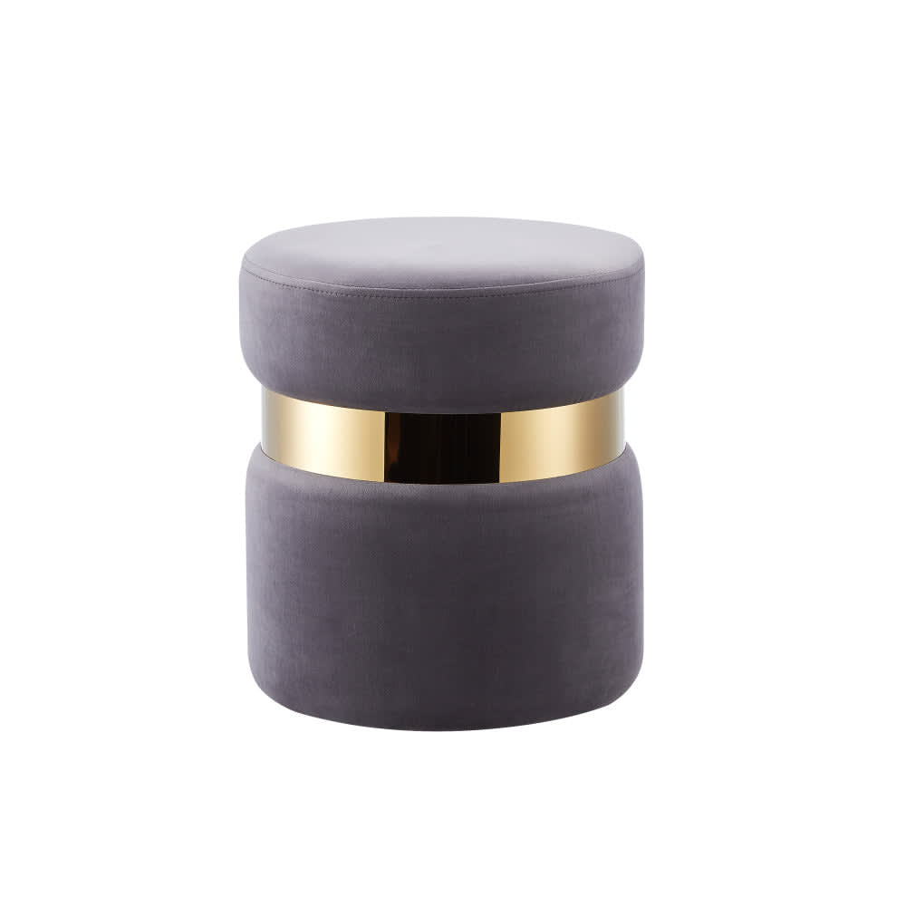 Lot de 2 poufs CHIC en velours