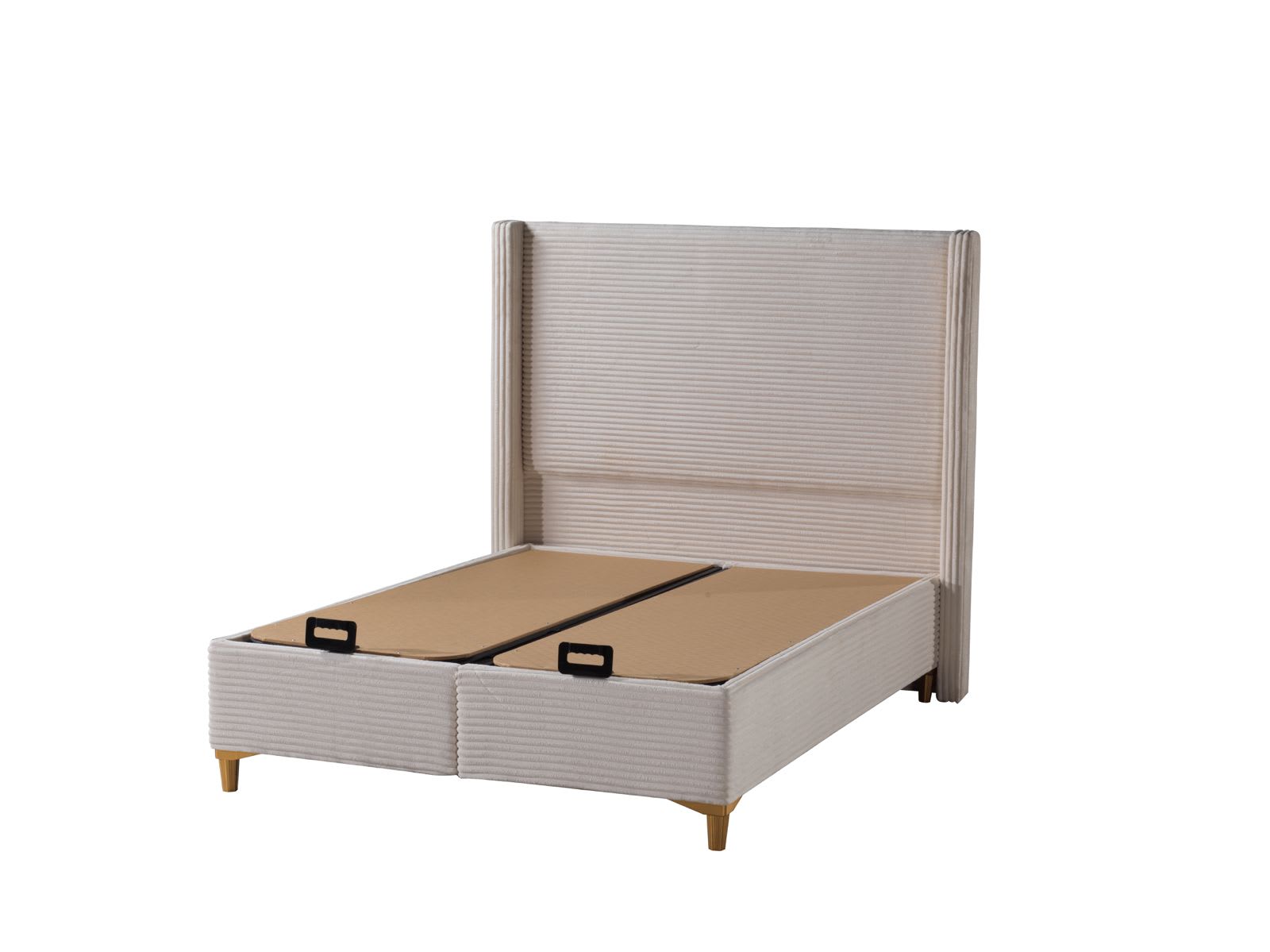 LIT COFFRE VENUS COTELE BEIGE 140X190CM