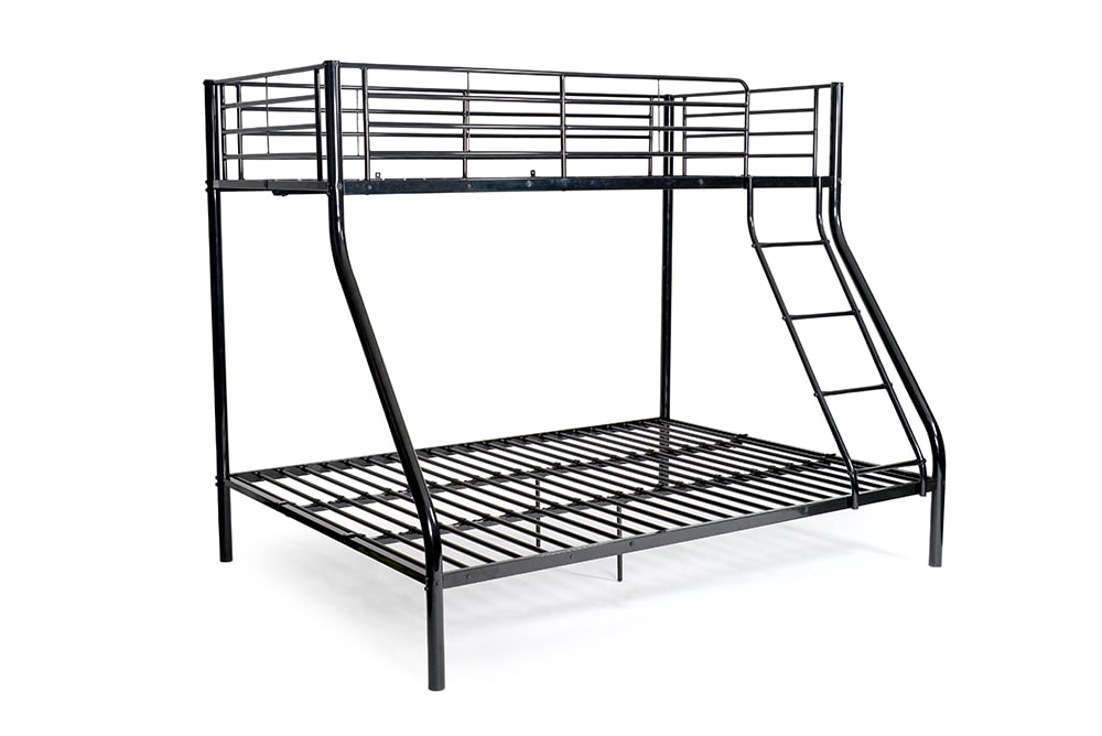 LIT SUPERPOSÉ BOB NOIR 90X190cm + 140x190 cm