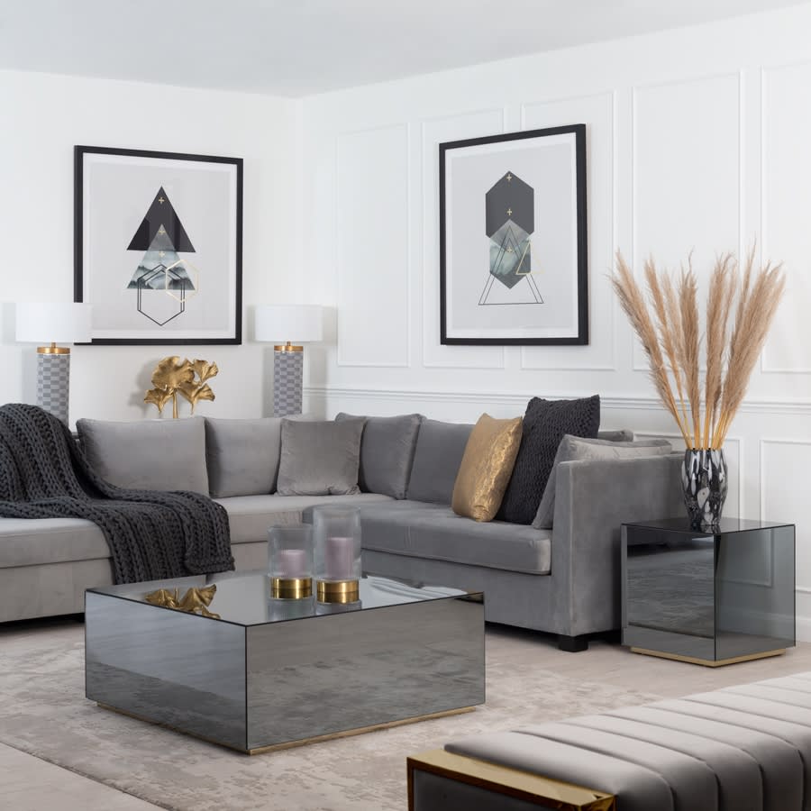 TABLE BASSE LUXUS 90x90x50 cm