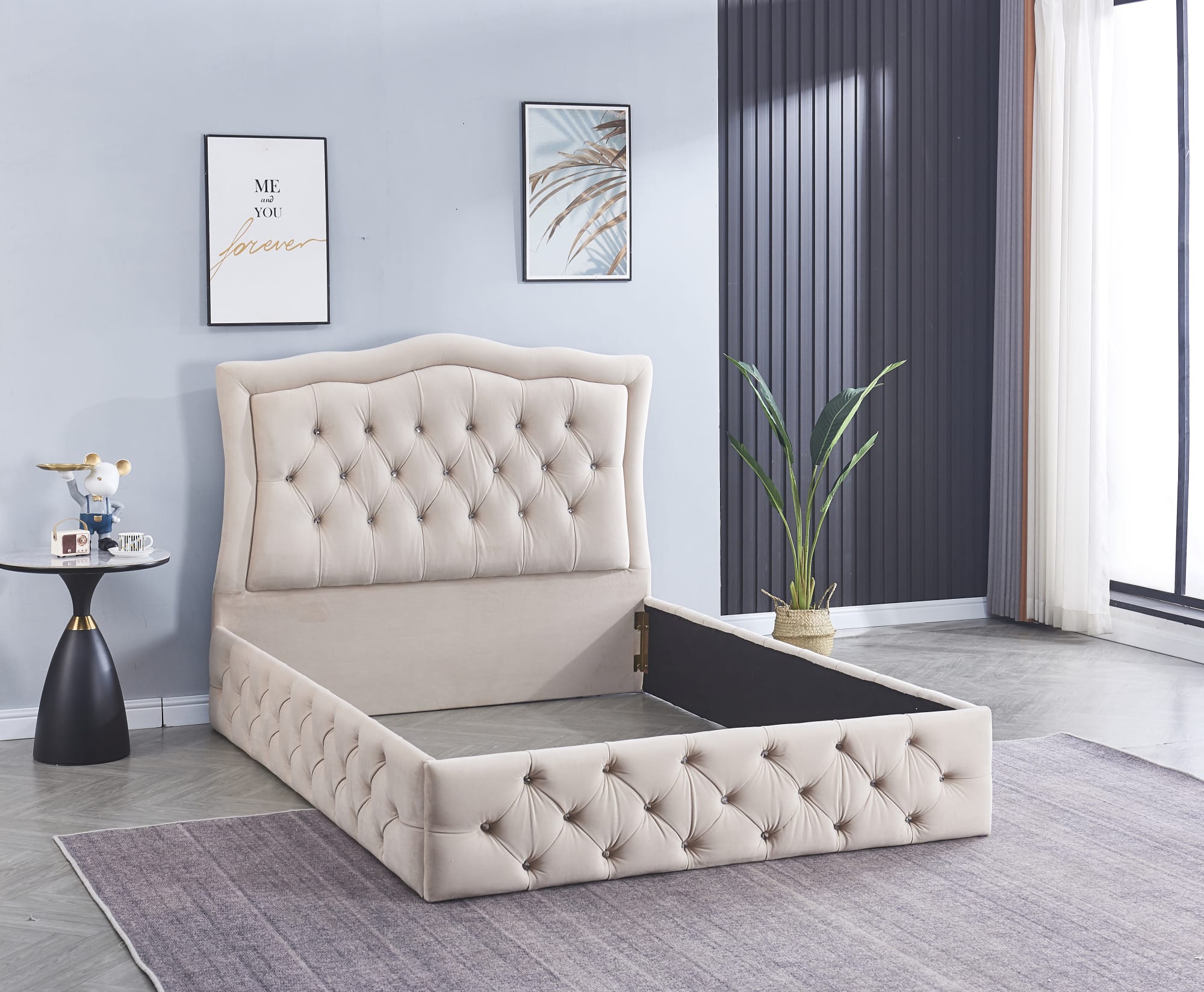 CADRE DE LIT TREND BEIGE 160