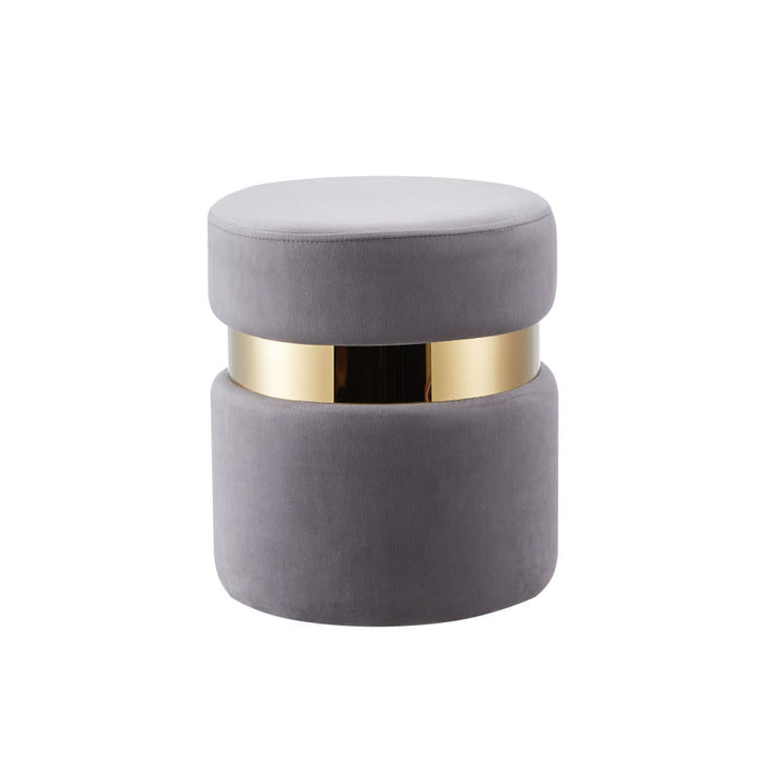 Lot de 2 poufs CHIC en velours