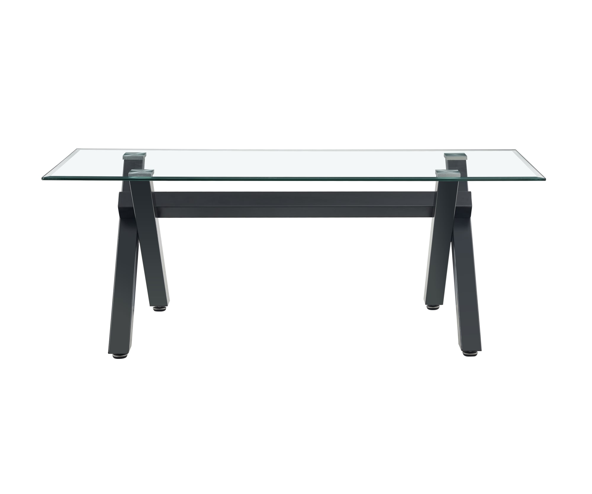 TABLE BASSE IXE METAL TRANSPARENT 120x60x45cm