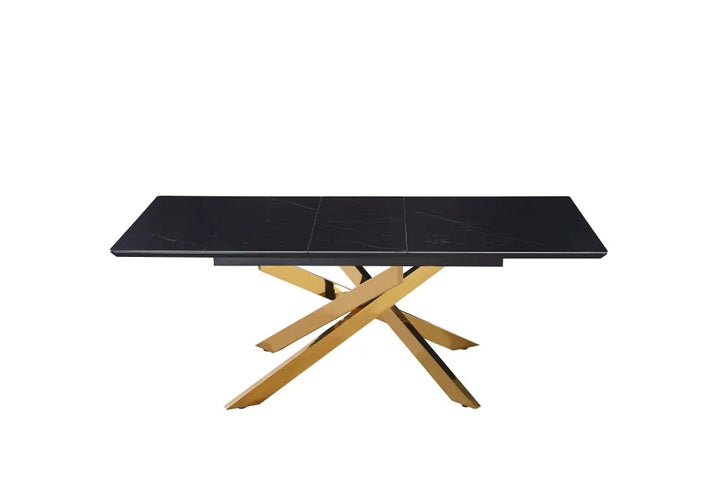 Table extensible AGATHE Gold plateau Céramique