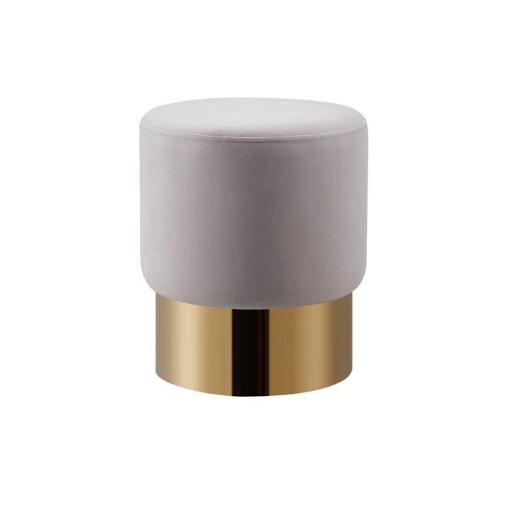 Lot de 2 poufs DESIGN en velours