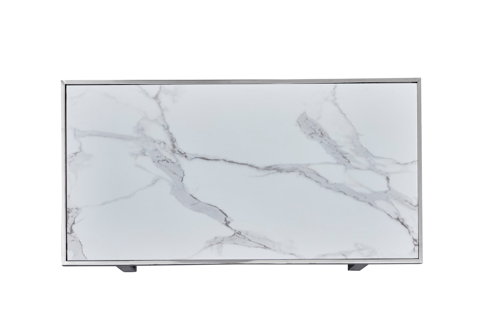 TABLE BASSE LEVANTO GOLD MARBRE BLANC 120x60x45 cm