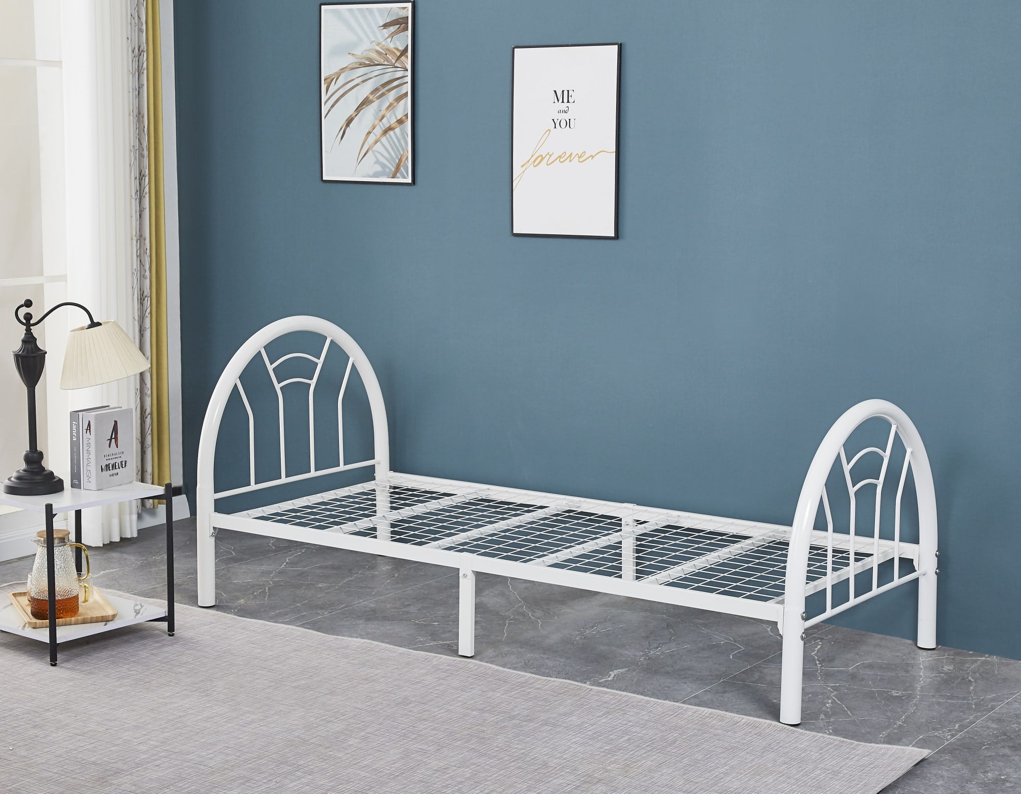 LIT METAL OSCAR BLANC 90X190cm