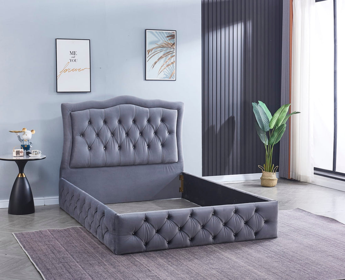 CADRE DE LIT TREND GRIS 160