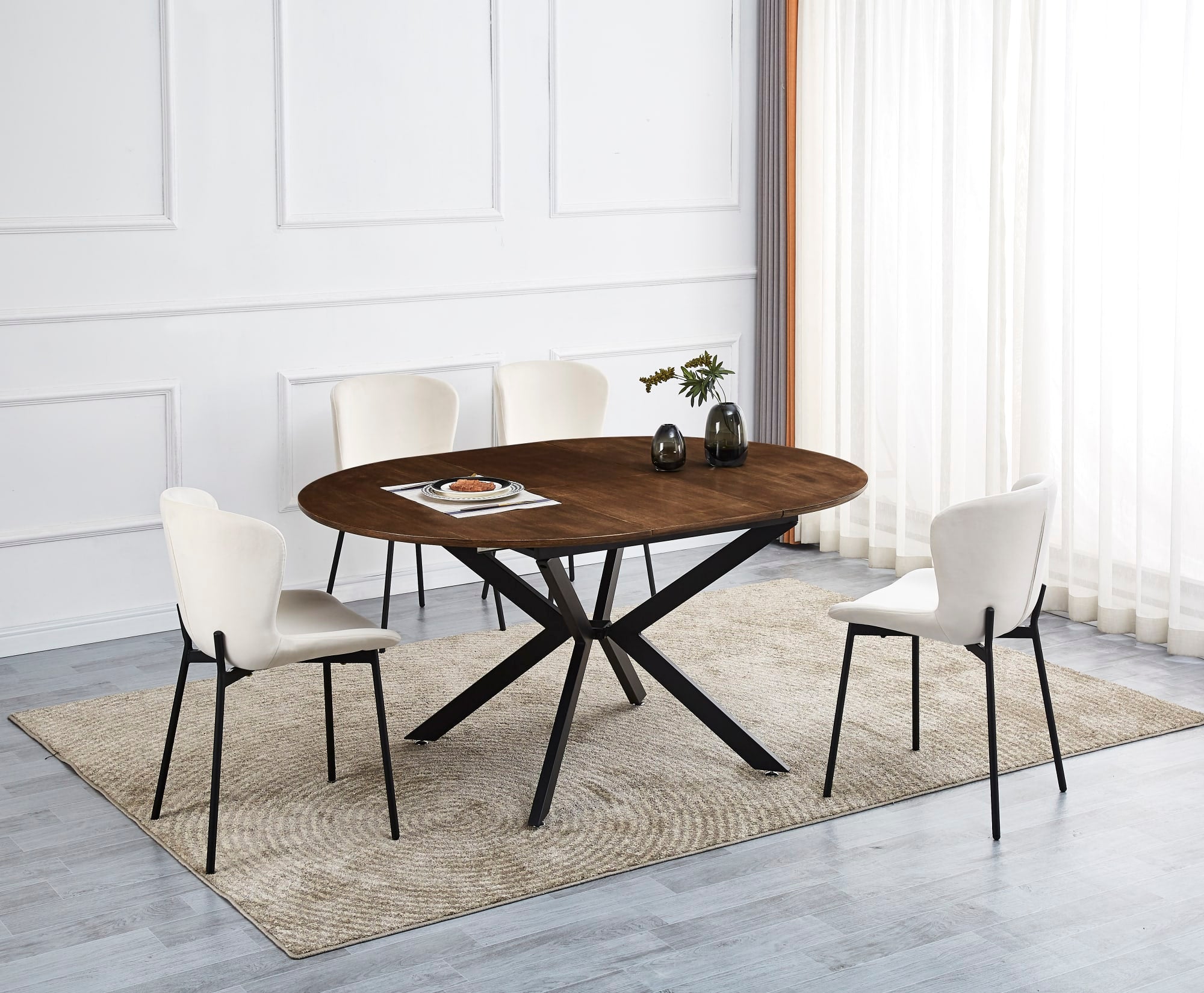 TABLE REPAS LILIPUTIEN CHENE NATUREL 120/160x75cm