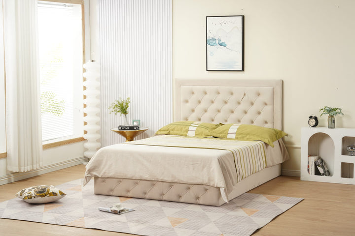 CADRE DE LIT ROMA BEIGE 160x200 CM