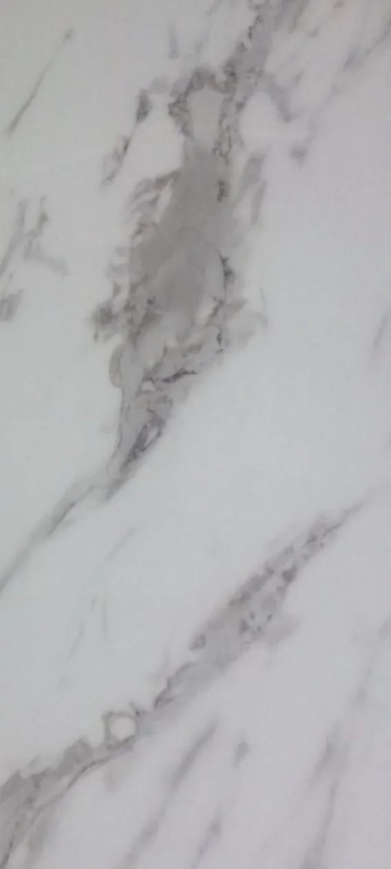 Ensemble de 2 Tables basses Gigogne Marbre Blanc Gold Brossé