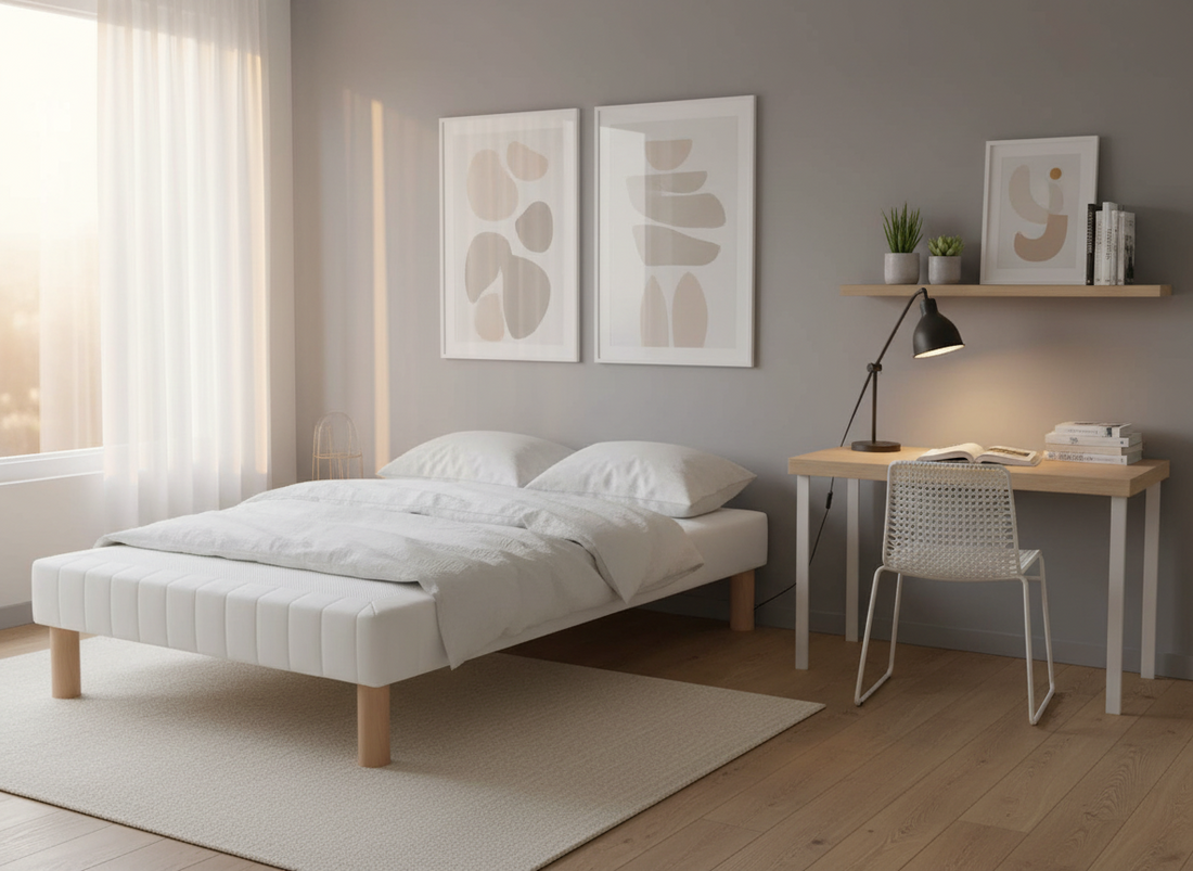 SOMMIER TAPISSIER 80x200 cm + PIEDS OFFERTS