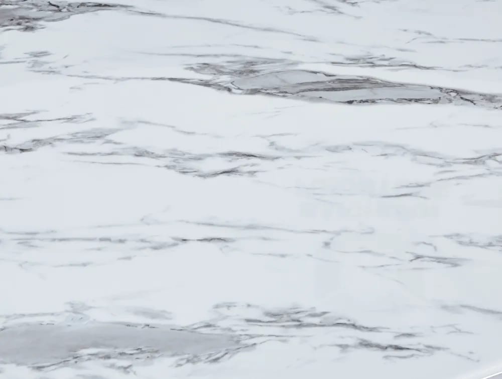 Table à manger BAROQUE 4 à 6 couverts pieds chrome plateau en verre 150x90 cm