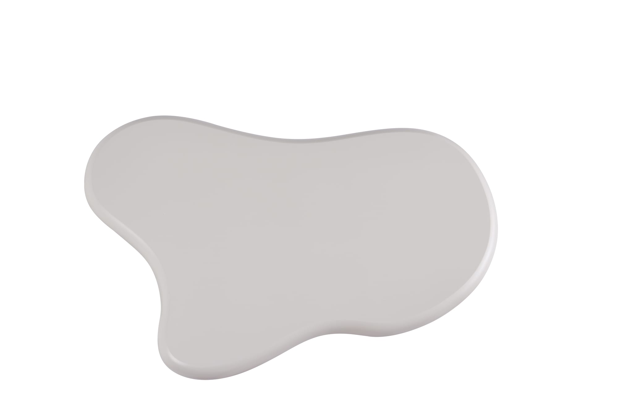 TABLE BASSE NUJ PIED BLANC PLATEAU BLANC 120X70X40