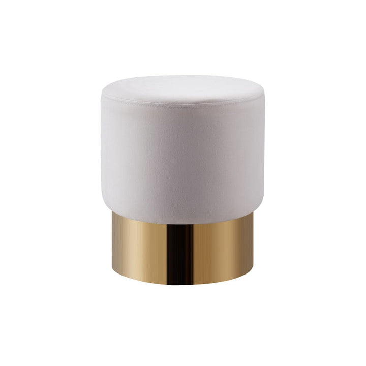 Lot de 2 poufs DESIGN en velours