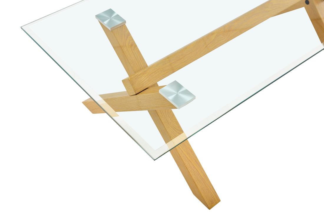 TABLE BASSE IXE BOIS TRANSPARENT 120x60x45cm