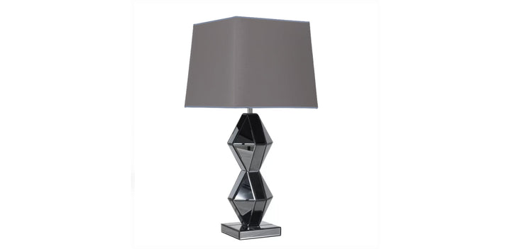 LAMPE BRISEE "ABAT JOUR ARGENT" 38X38x84cm