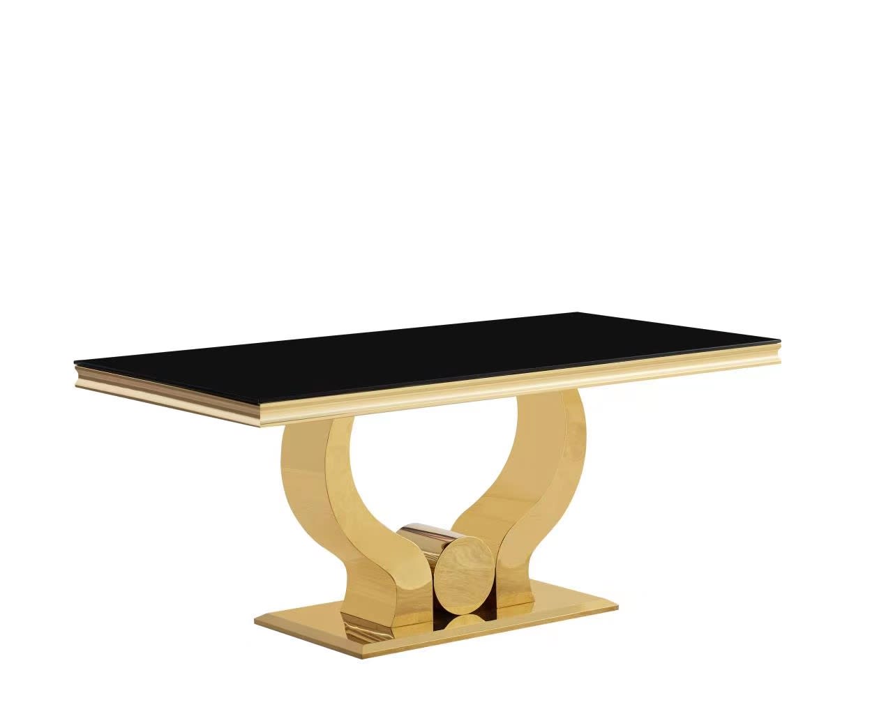 TABLE BASSE TROFY GOLD NOIR 120 x 70 x 45 cm