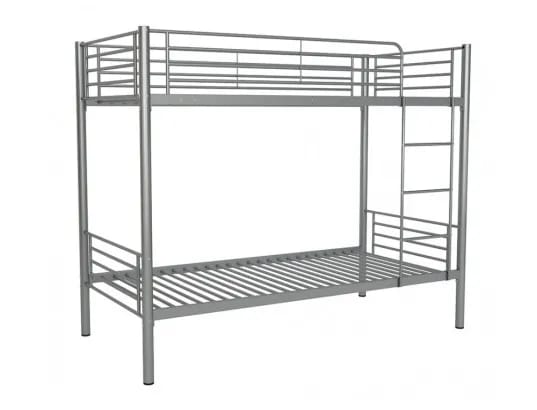 Pack : Lit superposé + Matelas compris Séparable métal LUNA 1+1 90x190 cm sommier inclus