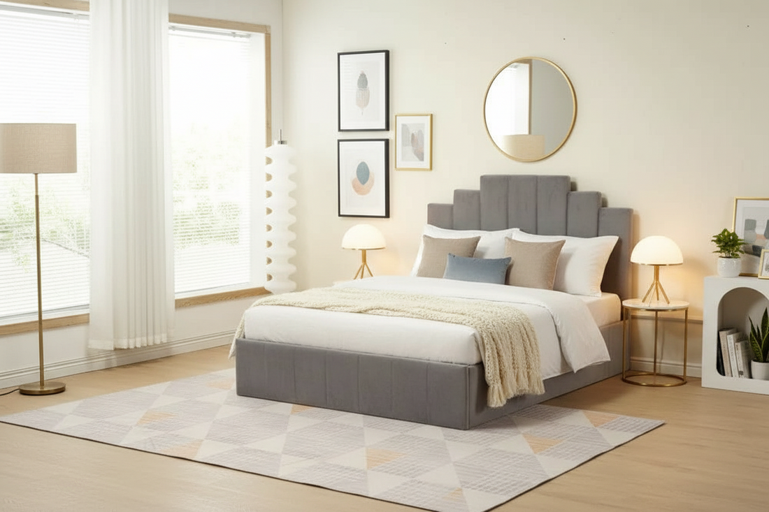 Cadre de lit PIANO velours 160x200 cm