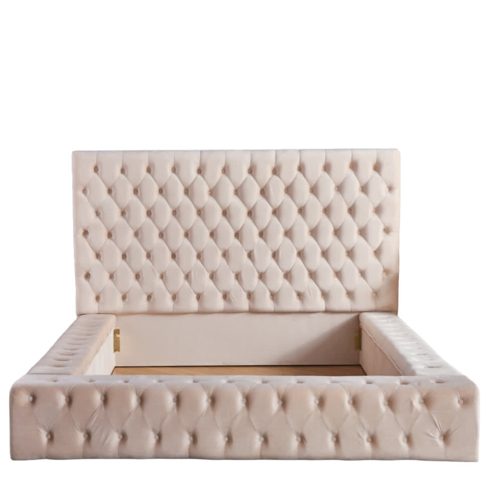 Cadre de Lit 2 places 140x190 cm ROYAL velours