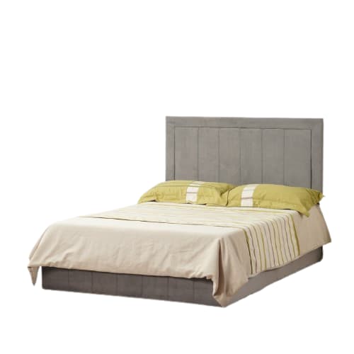 CADRE DE LIT POLO GRIS 140