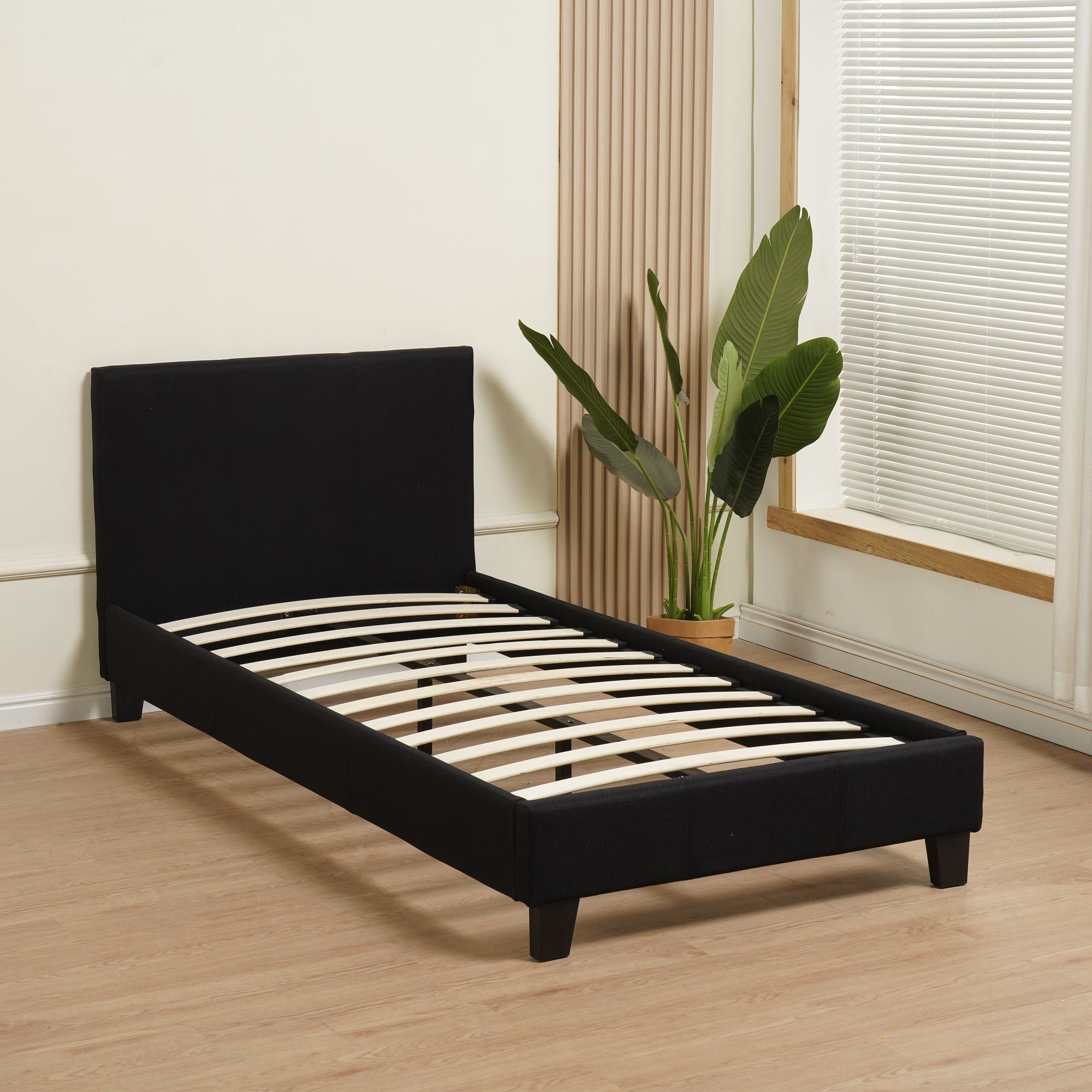 LIT MELBOURNE VELOURS NOIR 90X190CM