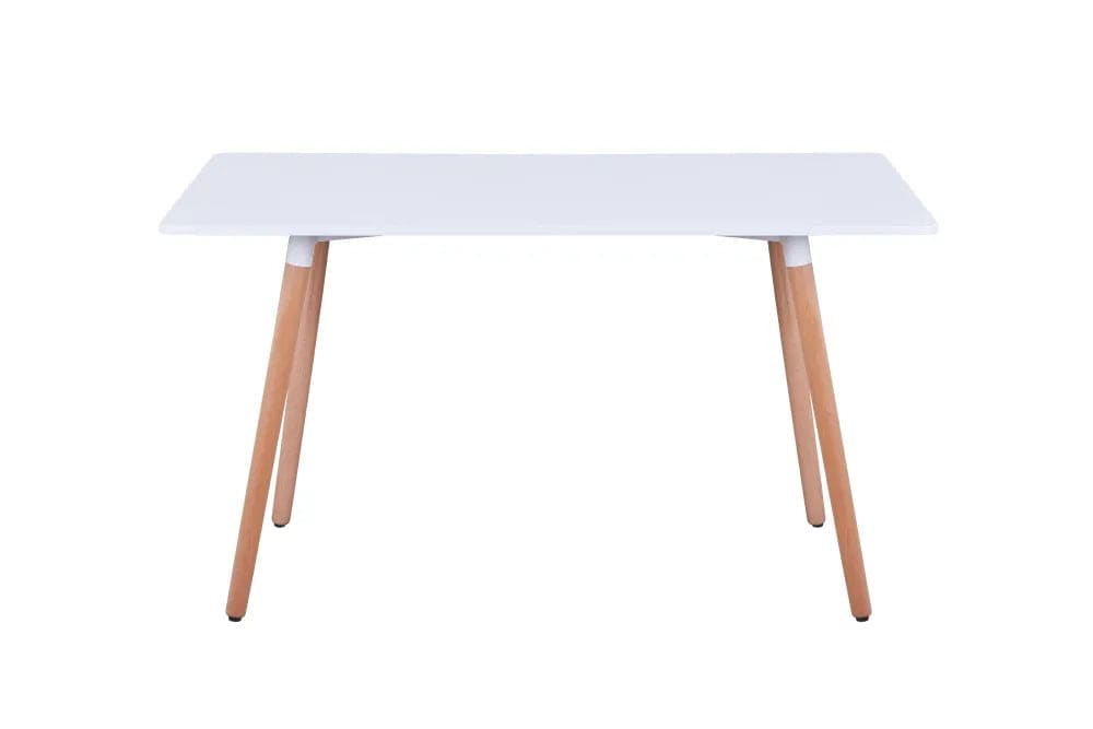 Table à manger scandinave Blanche en bois