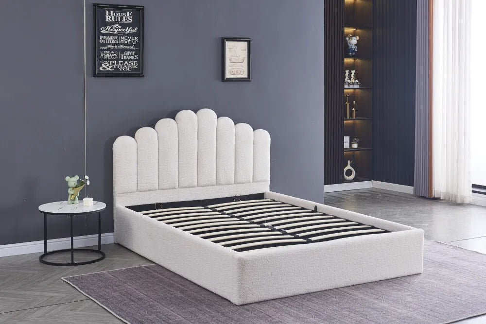 Lit coffre 2 places 160x200 cm DOHA sommier coffre intégré