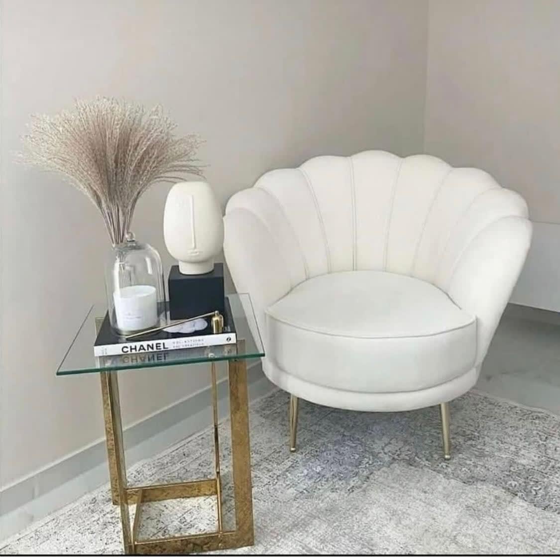 FAUTEUIL NYMPHEA GOLD ECRU