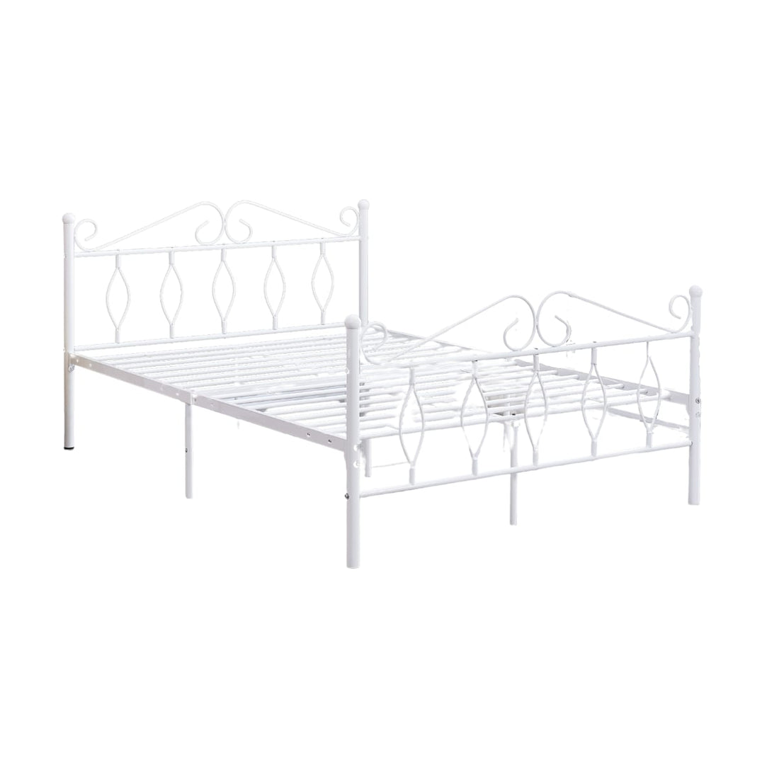 Lit 2 places JULIE 160x200 cm métal sommier inclus